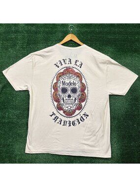 Cerveza Modelo Viva La Tradicion Sugar Skull T-Shirt Size 2X
